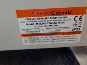 KERAMICKÝ TOPNÝ PANEL TCM RA 750 mramor - infrapanel - 6