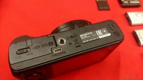 SONY HX60 + 4 baterie + rychlo nabíječka + SD karta - 6
