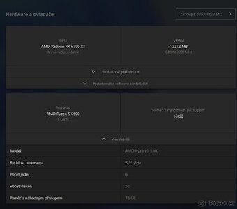 ✅Herní PC RYZEN 5 5500,RX 6700XT 12GB,16 GB RAM,1 TB SSD - 6