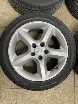 Alu kola R17 OPEL 225/45R17, letní pneu 7mm,5x110 - 6