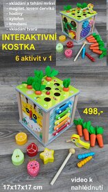 Nové dřevěné montessori hry a hračky - 6