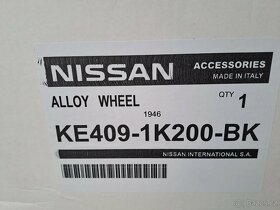 Originál alu Nissan juke r17 Roztec 5x114,3 černé - 6