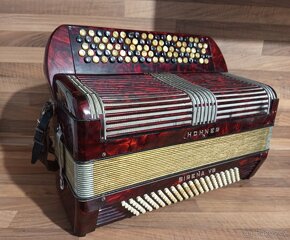 Knoflíkový Akordeon (harmonika,heligonka) Hohner Sirena V - 6