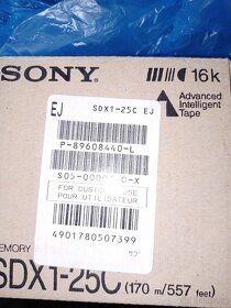 Kazety SONY DVCAM PDV124N 7ks, SONY SDX1-25C 10ks - 6