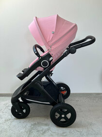 Prodám Kočárek Stokke Trailz,celý komplet+doplňky,lotus pink - 6