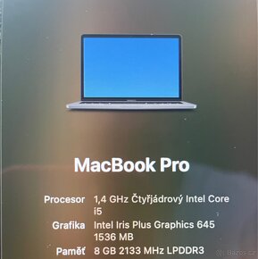 Apple MacBook Pro 13” (2019) i5, 8 GB RAM, 128 GB SSD - 6