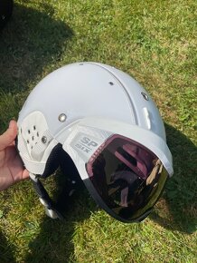 lyžařská helma CASCO SP-6 VISOR bílá - 6