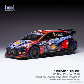 Modely Hyundai i20 Rally1 1:18 IXO - 6