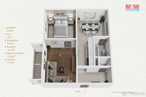 Prodej bytu 2+1, 57 m², Nejdek, ul. J. A. Gagarina - 6