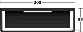 Keuco Edition 11 - Polička, délka 30 cm, matná černá - 6