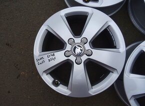 Alu disky originál Škoda 17", rozteč 5x112, ET 48, šíře 6J - 6