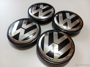 Středové krytky Vw, 56x52mm chrom logo - 6