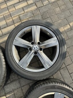 ORIGINÁL Alu Volkswagen Passat B7 R17, 5x112 - TOP STAV - 6