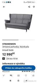 Pohovka a křeslo Ikea - 6