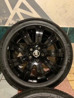 Alu kola Škoda R17 5X112 ZÁNOVNÍ LETNÍ PNEU 205/50 R17 - 6