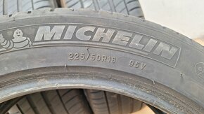 4ks letní pneu Michelin 225/50 R18 5,8-6,1mm - 6