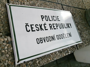 Smaltovaná cedule POLICIE ČR za 2.000 kč - 6