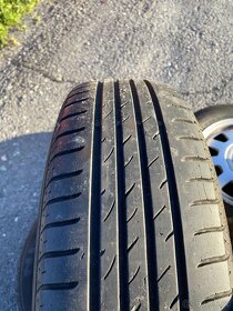 Alu kola 5x112r15 Audi original z letní pneu 195/65r15 - 6