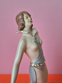 TANEČNICE porc.soška Art Deco ROYAL DUX výš.30cm - 6