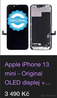 iPhone 13 mini OEM displej - 6