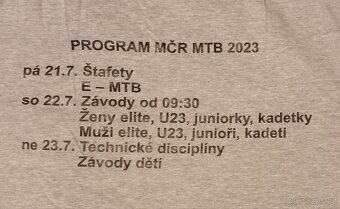 Trička pořadatel MČR Mtb 2023/Conseq ČP 2024 - 6