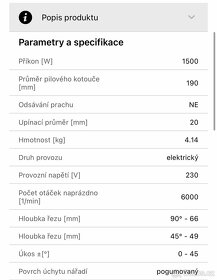 Okružní pila - NOVÁ se zárukou - 6