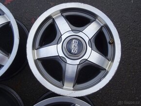 Alu disky s límcem BBS, 15",rozteč 4x100, ET 40, šířka 7J - 6