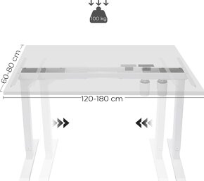 NOVÁ ELEKTRICKÁ VÝŠKOVĚ NASTAVITELNÁ KONSTRUKCE PC STOLU - 6