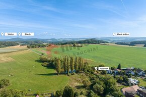 Prodej stavebního pozemku 907m2, 45 min od Prahy v obci Vyše - 6