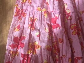 Růžové dlouhé bavlněné šaty (vel. 140) - 6