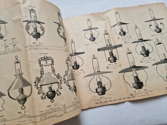 Vzorník katalog ceník osvětlení petrolejky železárny Moravia - 6