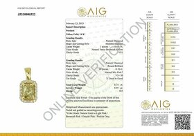 14K náhrdelník s diamanty 0,74ct - certifikát AIG - 6