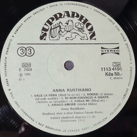 Anna Rustikano – Anna Rustikano 1987 LP deska, VG / VYPRANÁ - 6