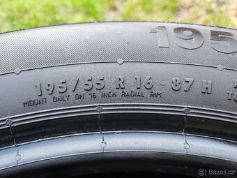 4x Letní pneu Continental EcoContact 5 - 195/55 R16 - 80% - 6