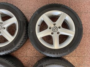 Originál Volkswagen ALU kola 5x112 r16 zimní pneu 7,5mm - 6