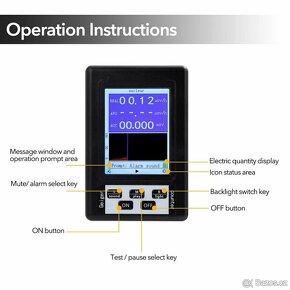 Dozimetr digitální měřič nukleární GAMMA radiace - 6