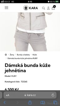 KARA bunda pravá kůže jehnětina vel M/L - 6