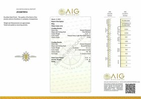 14K prsten s diamanty 0,43ct - certifikát AIG - 6