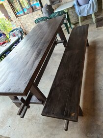Dřevěný dubový stůl - PŘI RYCHLÉM JEDNÁNÍ SLEVA - 6