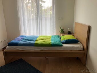 Postel 90x200 Ikea Malm + 3 zónový rošt Lönset - 6