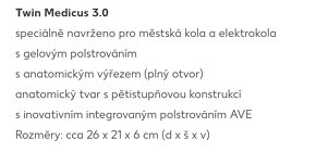 Sedlo na kolo s gelem, City Twin Medicus 3.0, Wittkop
 - 6