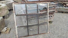 Stará železná okna, fabrické okno, tovární okna, 43 ks - 6