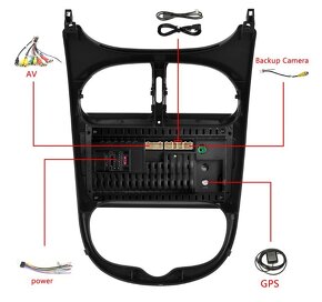 Peugeot 206 Android rádio - 6