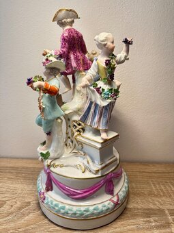 Míšeň, Meissen porcelánové sousoší, figurka - 18. stol. - 6