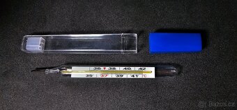 Pravé rtuťové teploměry 5 ks - 6
