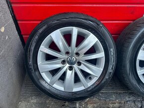 Original ALU kola VW Perugia 16" 7J ET45 + 215/55/R16 - 6