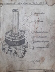 vyvrtávací hlava UPA 4, UPA 5; firm Hahn & Kolb West Germany - 6
