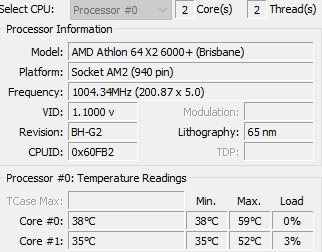 AMD X2 6000+ 2x3Ghz, 4 GB DDR2, MSI KN Neo V2 AM2 - 6