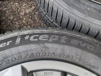 Prodám sadu ALU kol Advanti 205/60R16 zimní - 6