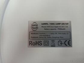 Nabíjecí bezdrátová UV / LED lampa pro nehtovou modeláž 84 w - 6